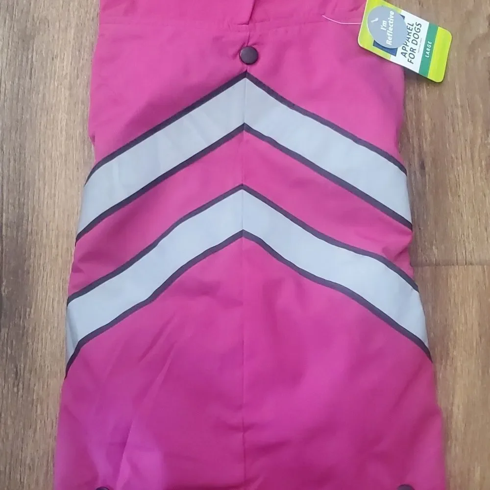 Top Paw Reflective Dog Coat - Pink - Size Large - NWT 🐾